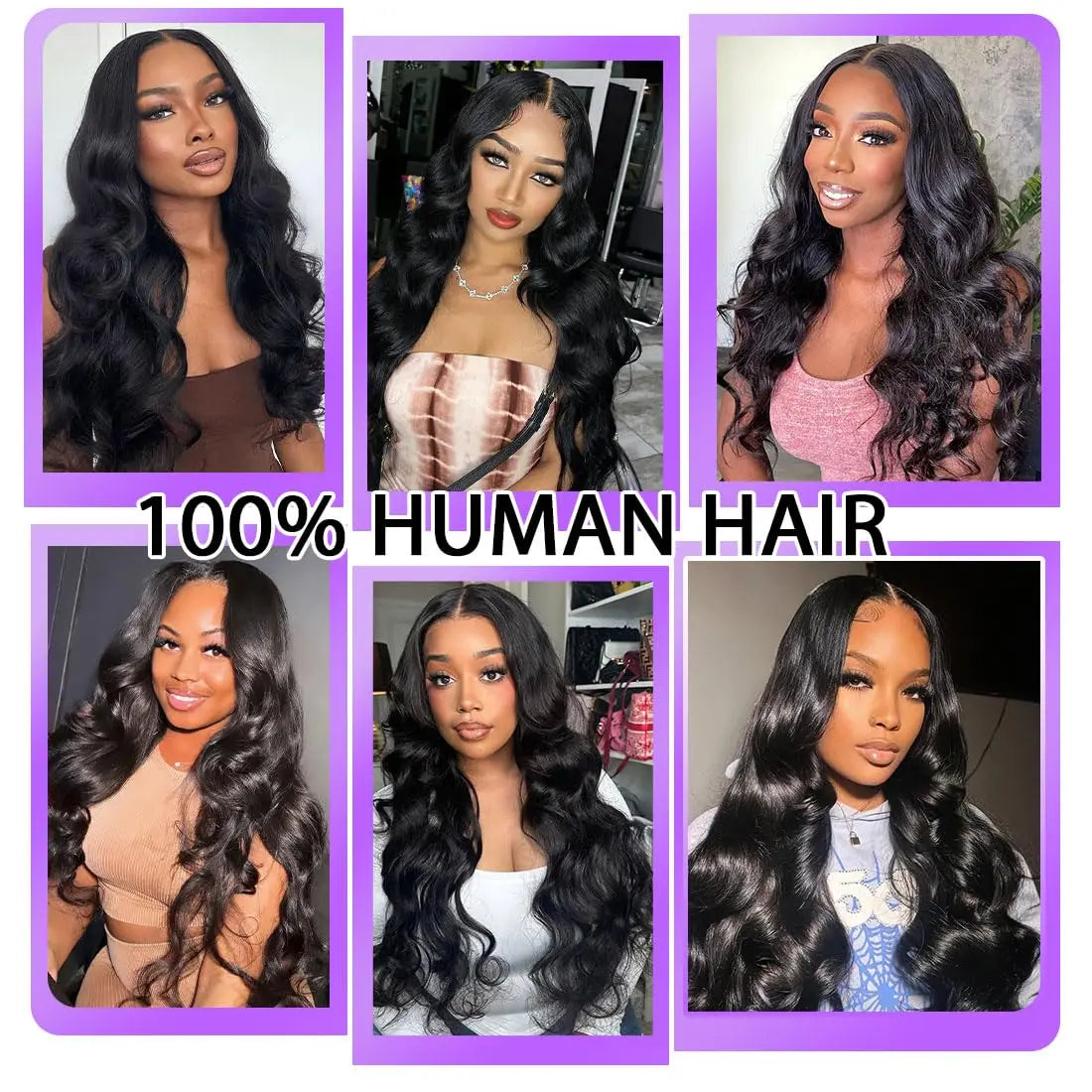 Human Hair Bundles Body Wave Human Hair 1 3 Bundles Human Hair Extensions Real Human Hair Bundles Natural Black Color Bundles