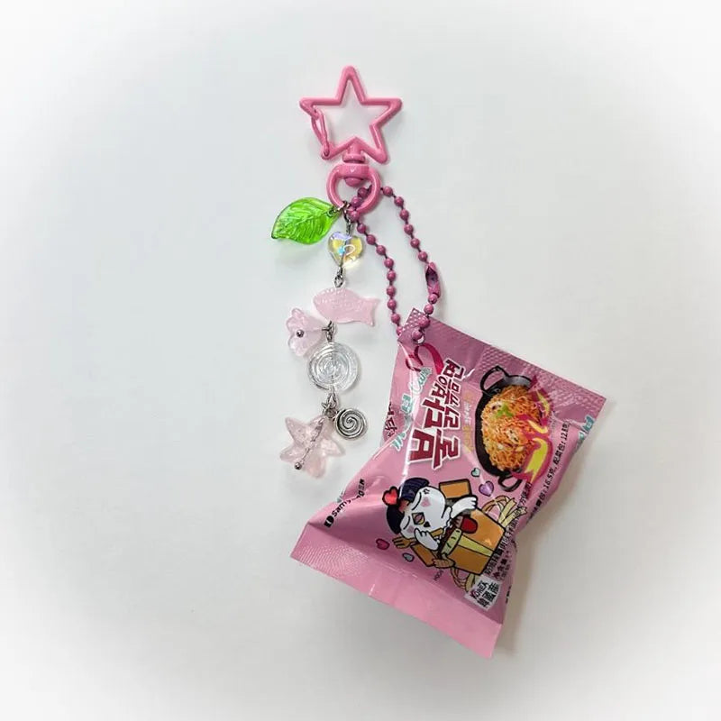 Buldak ramen keychains handmade Aesthetic
