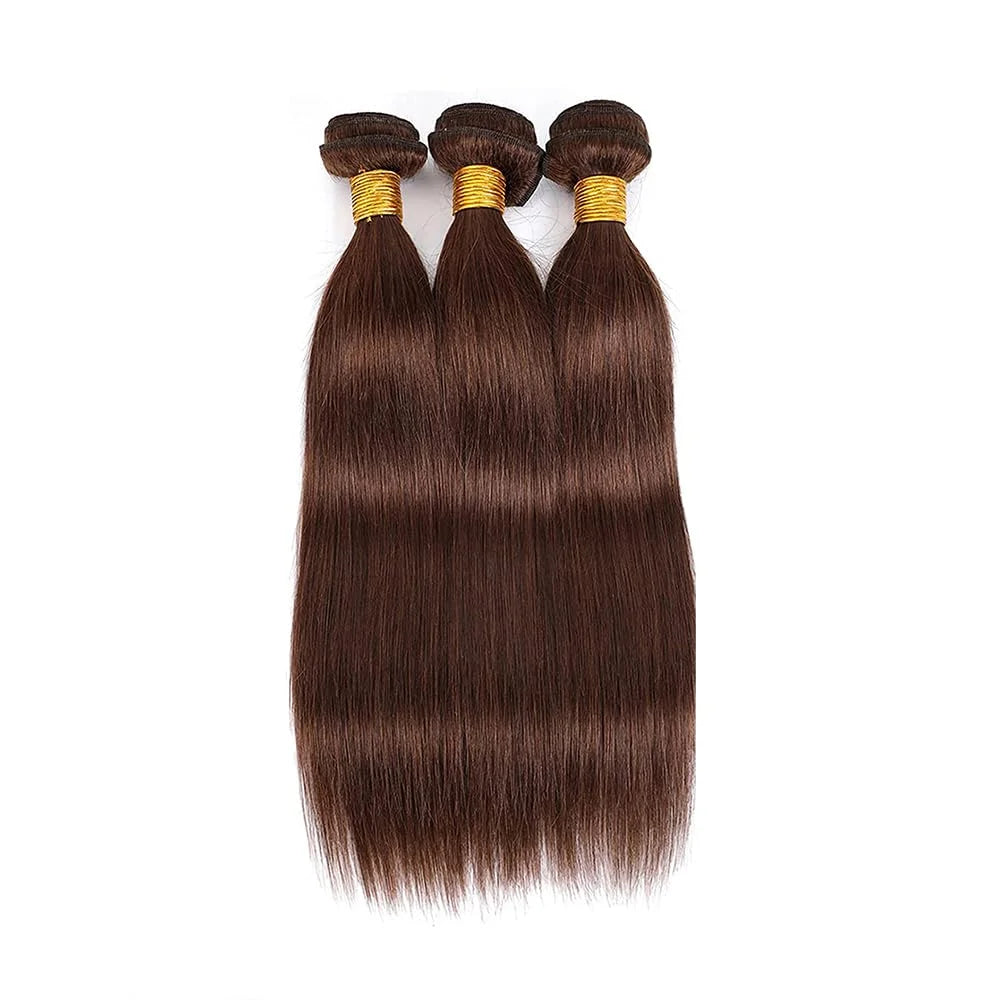 Straight Hair Bundles Human Hair 100% Unprocessed Virgin honey blond Hair Bundles Chocolate Brown reddish brown Straight Bundles