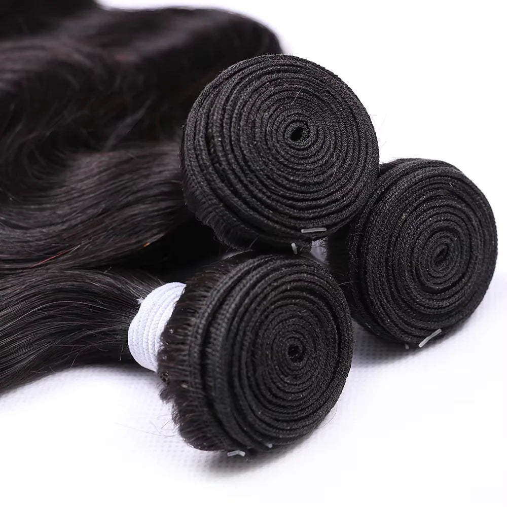 40 50 Inch Body Wave Bundles 100% Brazilian Human Hair 16A 4 5 Bundle Black Remy Raw Virgin Human Hair Double Bundles Extensions