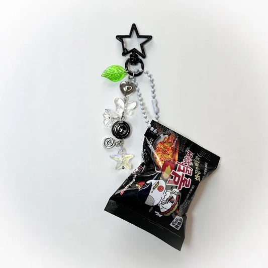 Buldak ramen keychains handmade Aesthetic