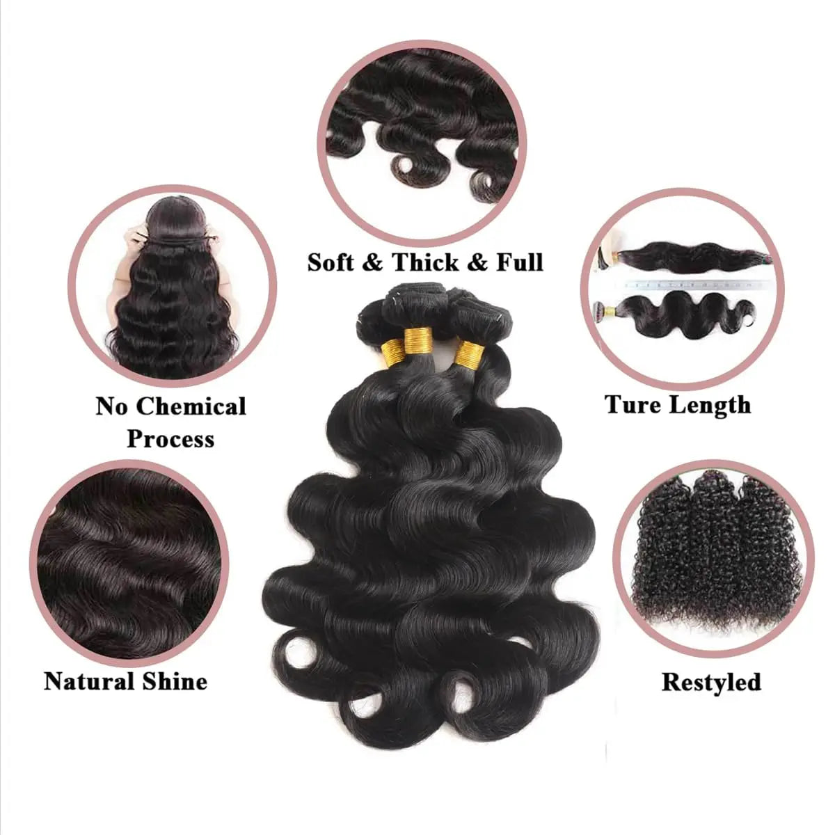 Brazilian Human Hair Bundles 12A Body Wave Bundles Human Hair Brazilian Body Wave Virgin Hair Weave Bundles Deals Human Hair